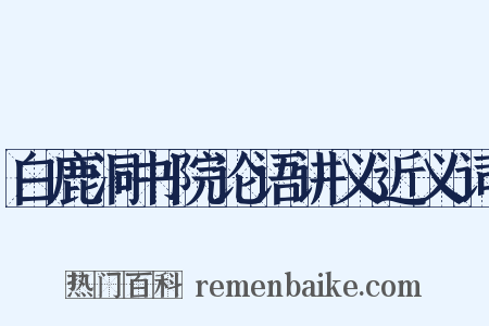 白鹿洞书院论语讲义近义词是什么意思的图片